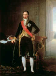 Joseph Bonaparte (1768-1844) nápolyi és spanyol király portréja. Festmény.