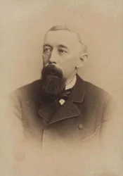 Franz Friedrich Richard Genée librettista és zeneszerző portréja 1823-1895, c. 1880.