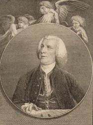 John Stanley orgonista és zeneszerző portréja 1712-1786, 1784.