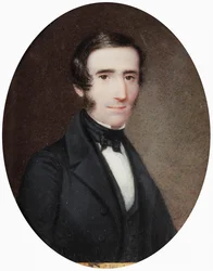 Alessandro Manzoni költő portréja 1785-1873, XIX. század első fele...