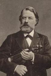 Joseph Joachim hegedűművész és zeneszerző portréja 1831-1907.
