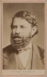 Joseph Joachim hegedűművész és zeneszerző portréja 1831-1907, 1870-es évek.