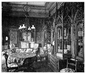 Prince Alberts Music Room, Buckingham-palota, 1900