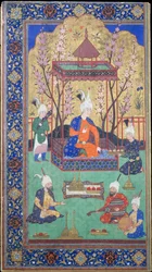 Herceg egy kerti udvarban, 1525-30.