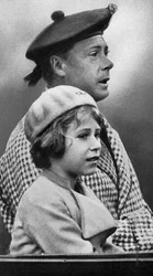 Erzsébet hercegnő nagybátyjával, Dáviddal, 1936