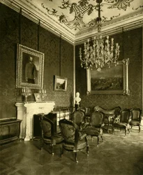 I. Ferenc József császár magánhivatala a Hofburgban, Bécs, Ausztria, 1935.