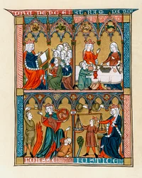 Megfontoltság, mértékletesség, lelkierő és igazságosság, 1290-1300