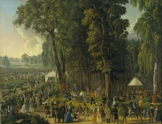 Nyilvános mulatság Maryina Roschában Moszkvában, 1840-es évek