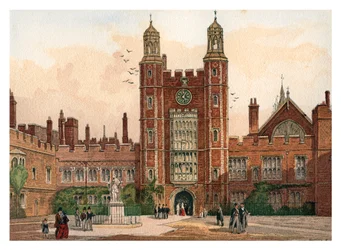 Az Eton College négyszöge, 1880
