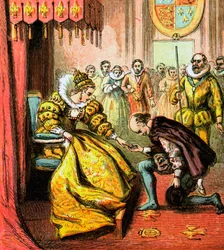 Erzsébet királynő és Shakespeare, 16. század, 1850