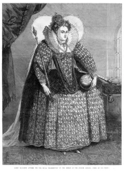 Erzsébet királynő az 1872-es spanyol Armada legyőzése miatti királyi hálaadás alkalmából