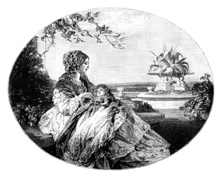 Viktória királynő és Arthur herceg, 1850