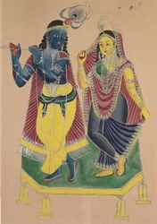 Radha és Krisna, 1800-as évek.