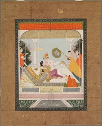 Raja Kedvesével, c. 1790-1800.