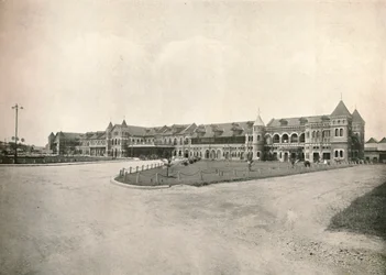 Rangoon pályaudvara, 1900.