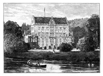 Reinhardsbrunn, Gotha közelében, Németországban