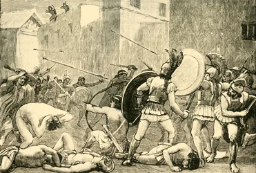 Pyrrhus visszaszorítása Spártából, 1890.