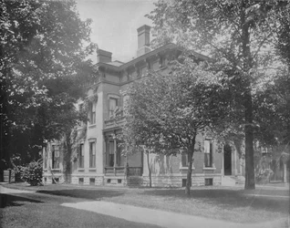 Harrison volt elnök lakhelye, Indianapolis, Indiana, 1897.