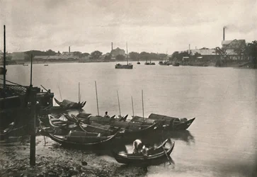 Rizsmalmok a Poozoondoung-pataknál, Rangoon, 1900.