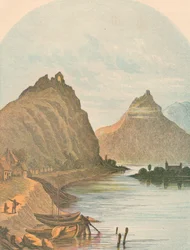 Rolandseck és a Kloster Nonnenwerth, 1864.