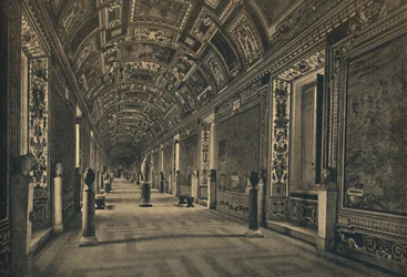„Roma – Vatikáni Palota – Földrajzi Térképek Galériája”, 1910