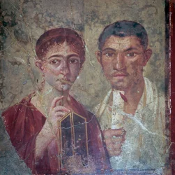 Terentius Neo és felesége római portréja, I. század