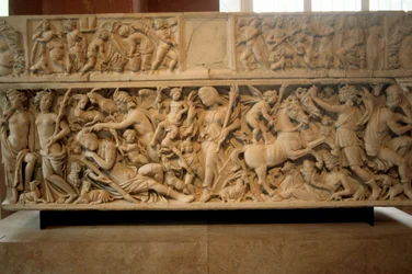 Római szarkofág Selene és Endymion legendájával, i.sz. 230-235