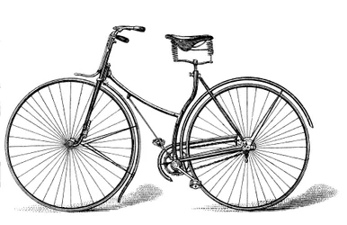 Rover biztonsági kerékpár, c1885