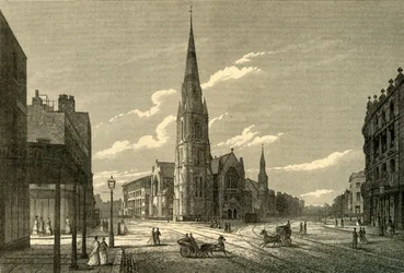 Rowland Hills Chapel & Schools, Westminster Bridge Road, 1878.