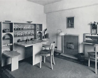 Rowley Gallery of Decorative Art Ltd - Kombinált étkező-nappali nyitva, 1939