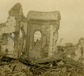 Romos templom, Commbles, Észak-Franciaország, c1914-c1918