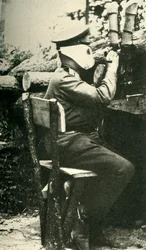 Orosz katona periszkóppuskával, Első világháború, 1914-1918, c1920.