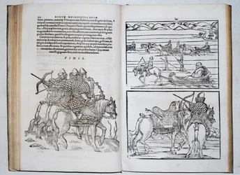 orosz harcosok. Siegmund von Herberstein Oroszországon keresztül utazik. Innen: Rerum Moscoviticarum commentarii.., 1571