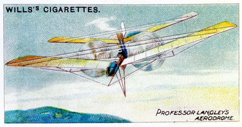SP Langleys gőzhajtású repülőgépmodell Aerodrome, c1896