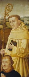 Szent Bernát adományozóval [előlap], valószínűleg 20. század eleje.