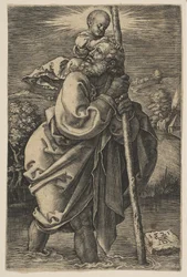Szent Kristóf arccal bal oldali példány.n.d.