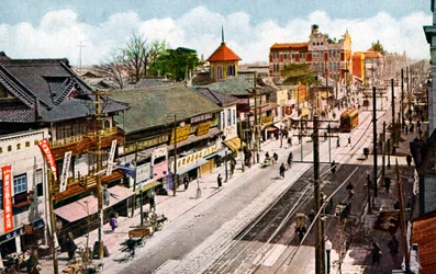 Sakaemachi St Reet, Nagoya, Japán, 20. vonal ry