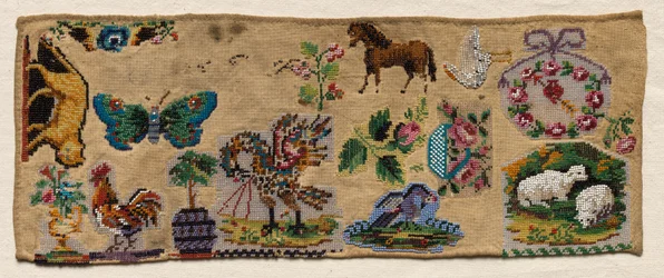 Sampler töredék, 1800-as évek.