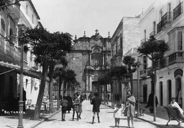 San Mateo templom, Tarifa, Andalúzia, Spanyolország, az 1920-as évektől az 1930-as évekig