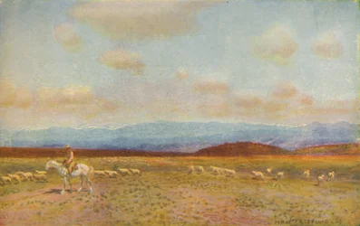 Jelenet az ausztrál középső alföldön, 1924