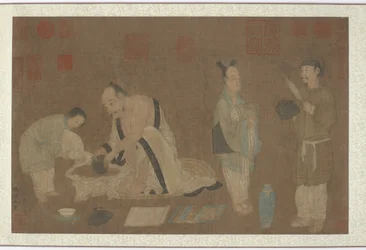 Tudós és kísérő, Ming-dinasztia, 1368-1644.