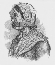 Szájkosár zsörtölődő nőknek, 1894