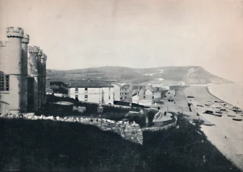 Seaton – A fehér szikla felé nézve, 1895
