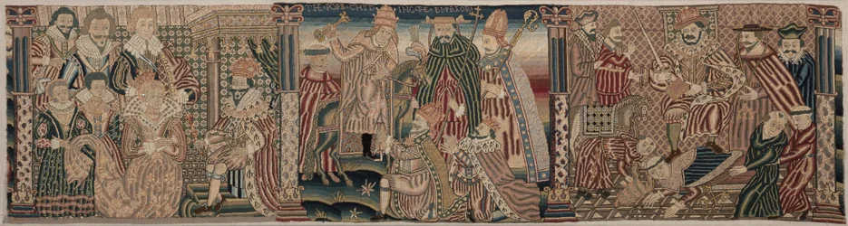 Egy hímzett fríz metszete, 1625-1649.