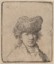 Önarckép szőrme sapkában, 1630.
