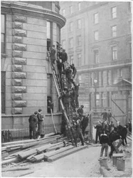 Szolgák tűzoltóság a Hotel Cecilben, London, 1903 1903
