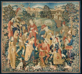 Pásztorok körtáncban, 1500 körül.