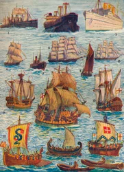 Sokféle és sok évszázados hajó, c1934