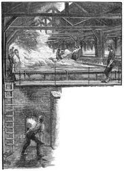 Sólapátolás a South Durham Salt Worksben, 1884