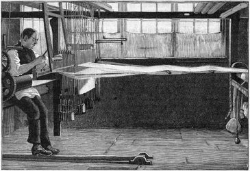 Selyemszövő, Bethnal Green, Kelet-London, 1893